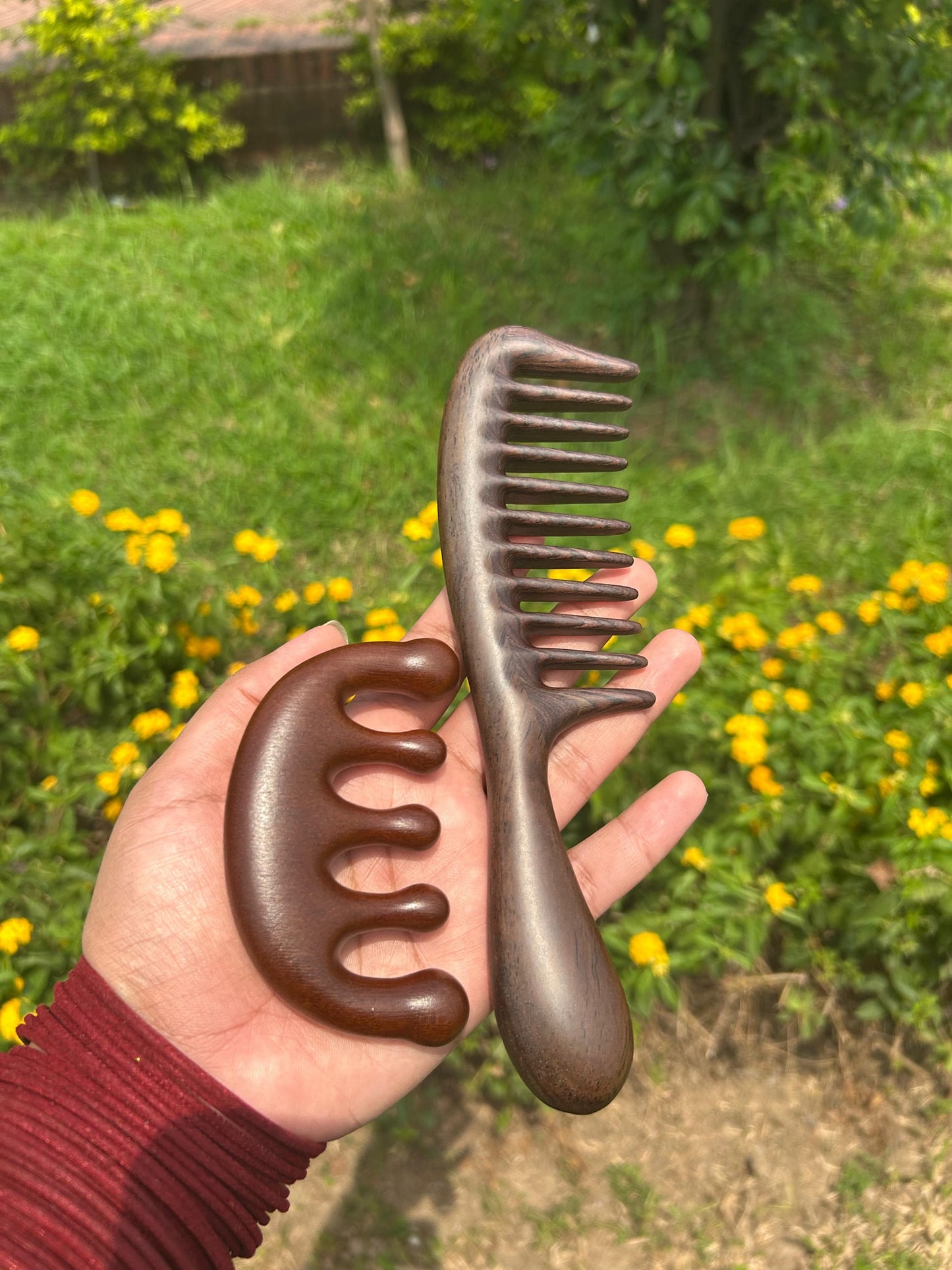 11 teeth Comb and Scalp Massager - Combo Package
