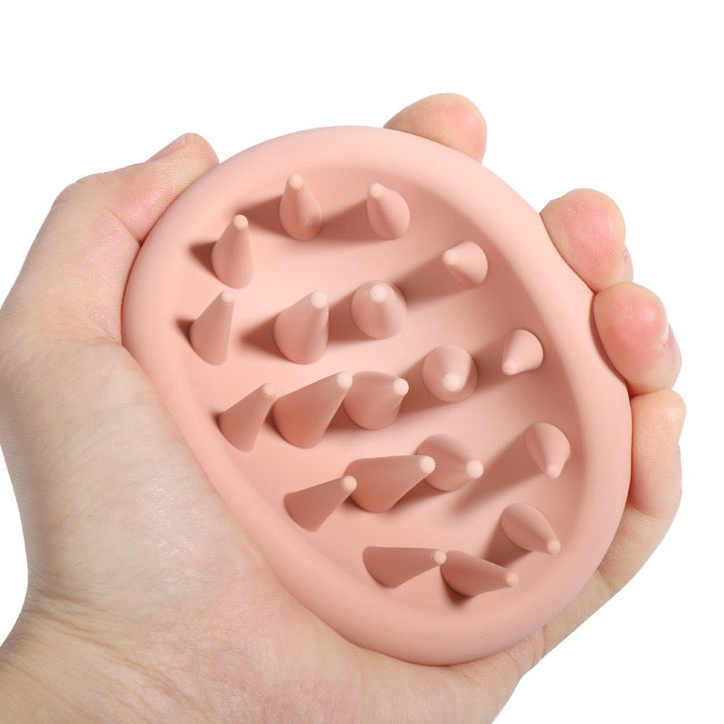 Pure Silicon Scalp Massager and Shampoo Brush