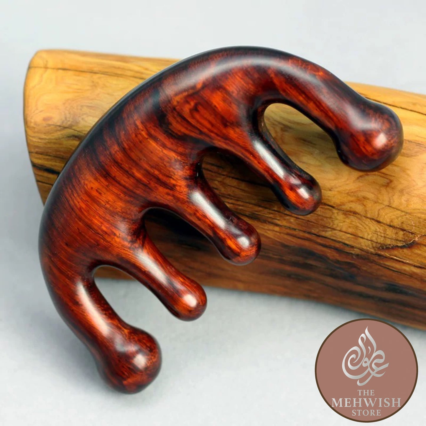 Rose Sandalwood Premium Scalp Massager Dark Color