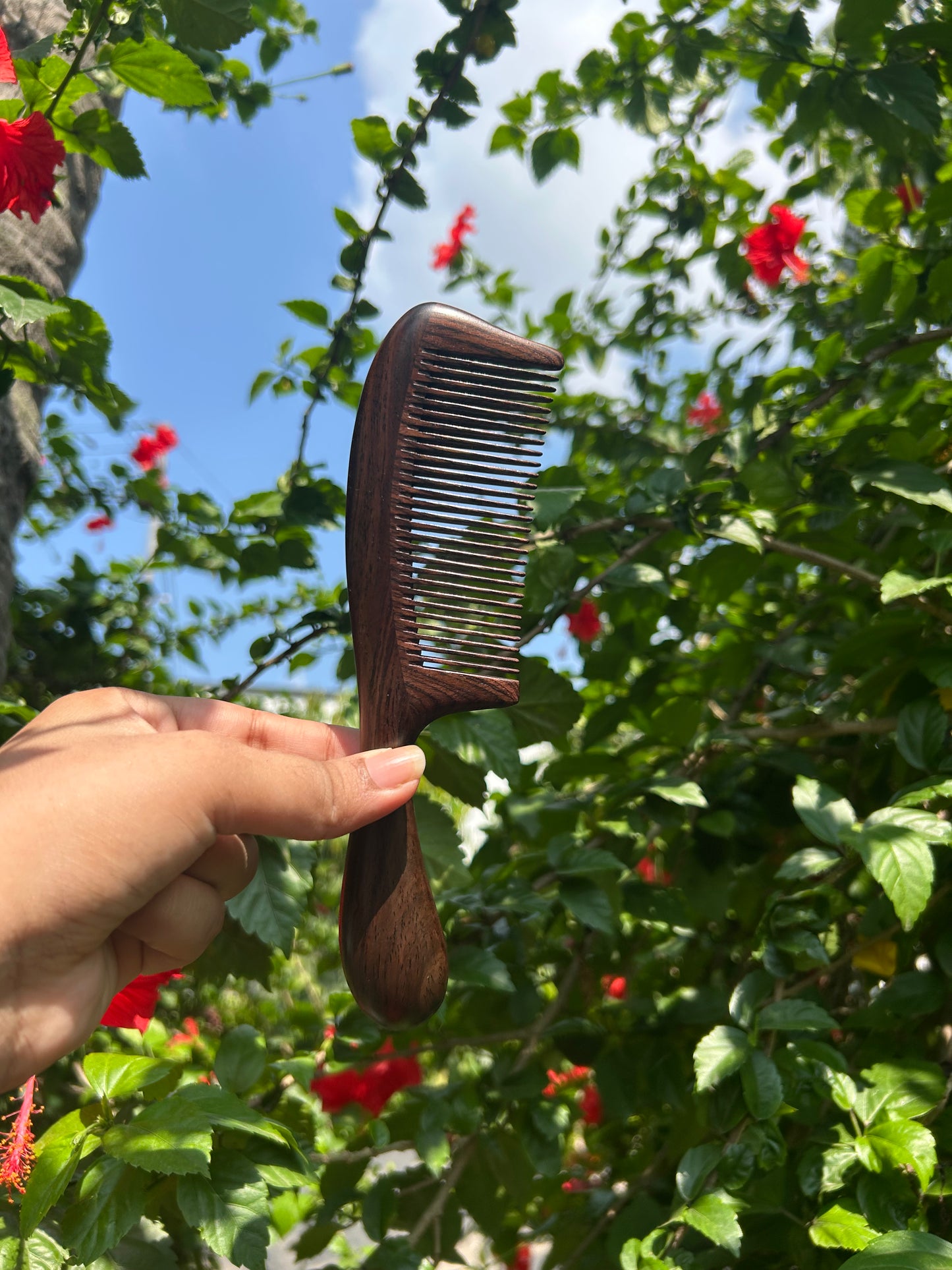 29 Teeth Dark Sandalwood Comb