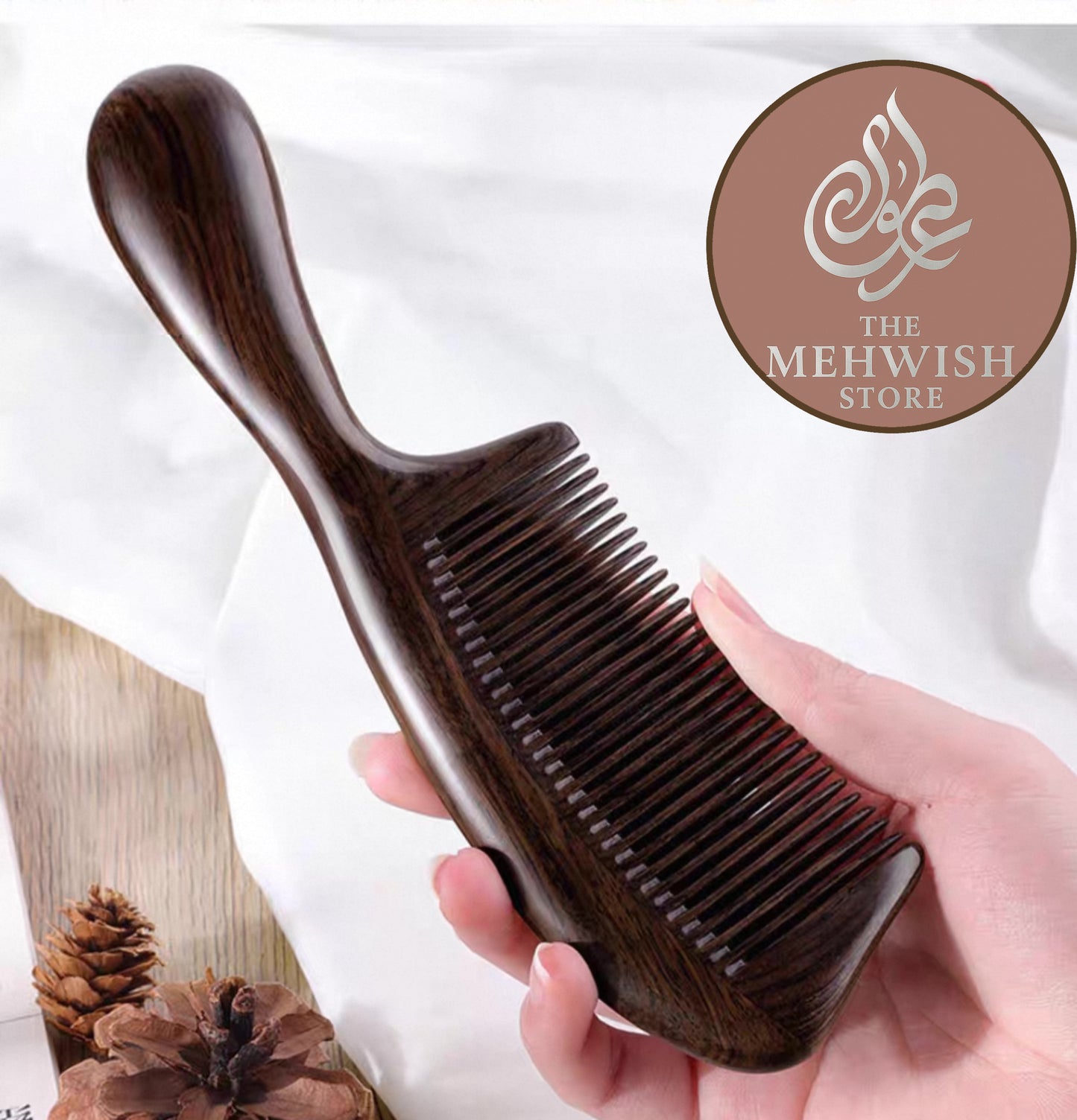 29 Teeth Dark Sandalwood Comb