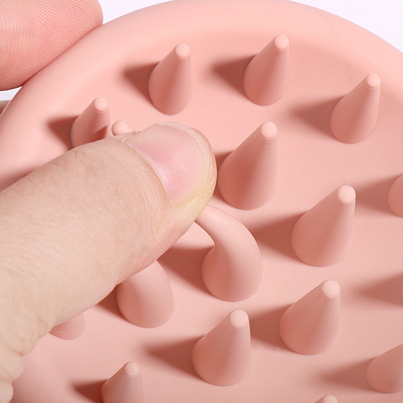 Pure Silicon Scalp Massager and Shampoo Brush