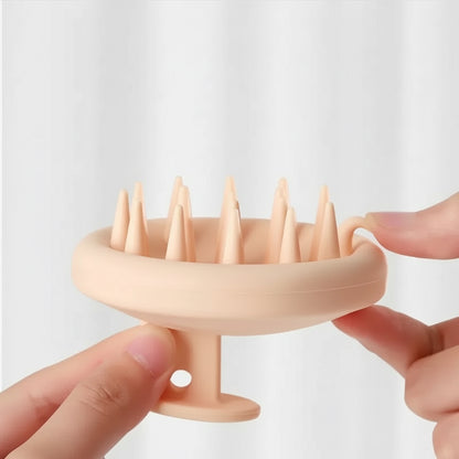 Pure Silicon Scalp Massager and Shampoo Brush