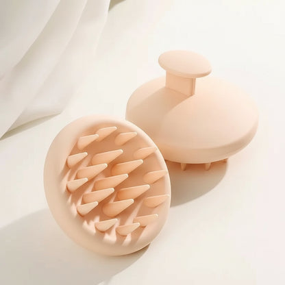 Pure Silicon Scalp Massager and Shampoo Brush