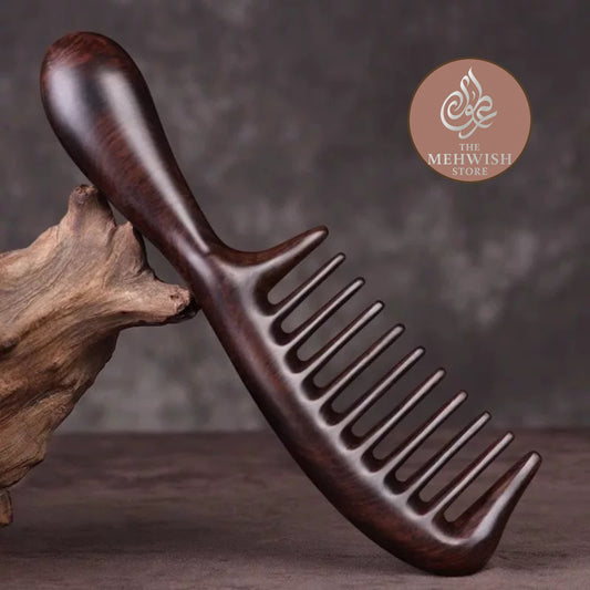 11 Teeth Dark Sandalwood Comb
