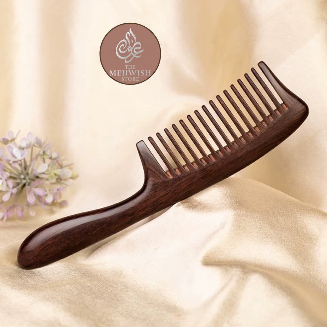 Dark Sandalwood 15 Teeth Comb