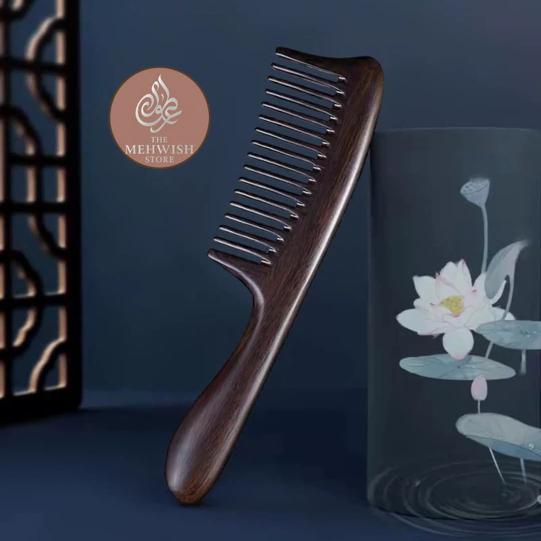 Dark Sandalwood 15 Teeth Comb