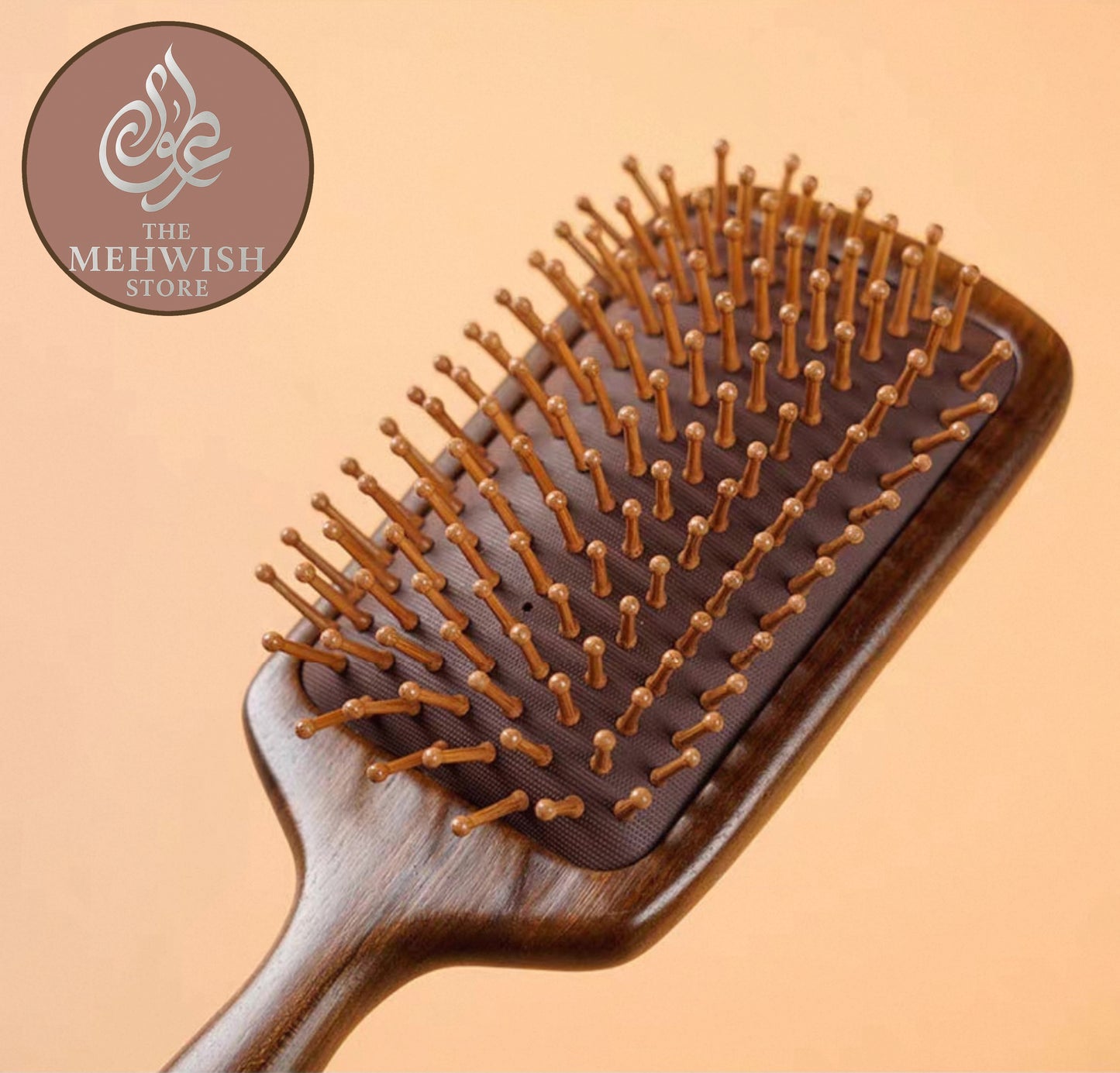 Dark sandalwood Square Brush