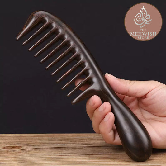 11 Teeth Dark Sandalwood Comb