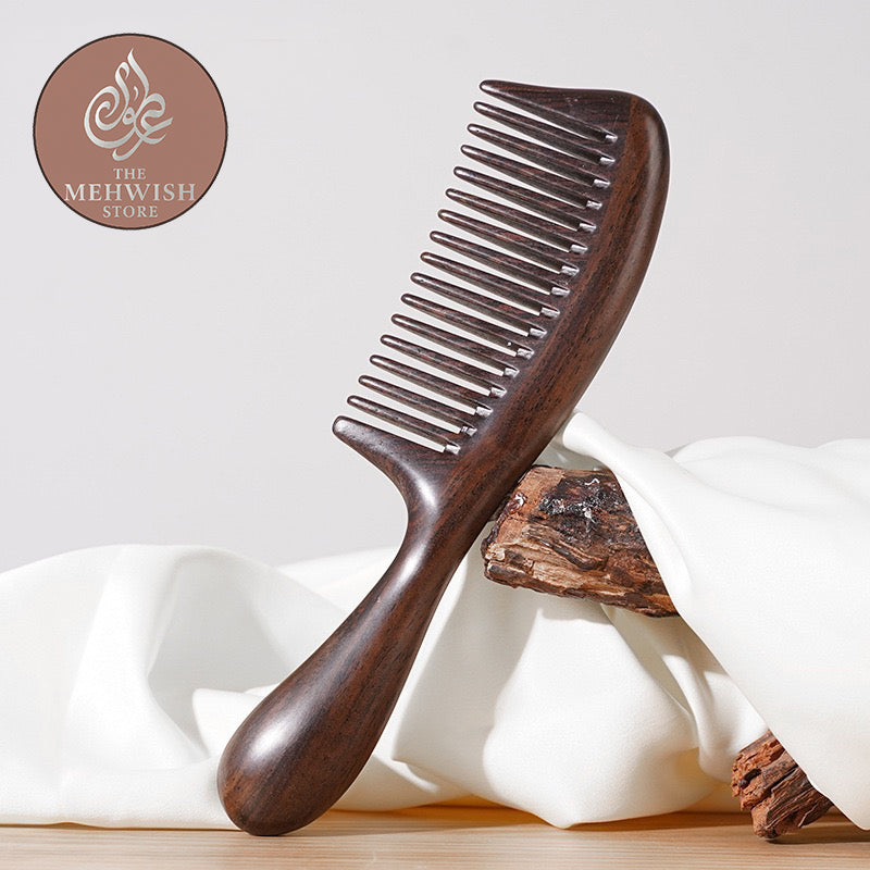 Dark Sandalwood 17 Teeth Comb