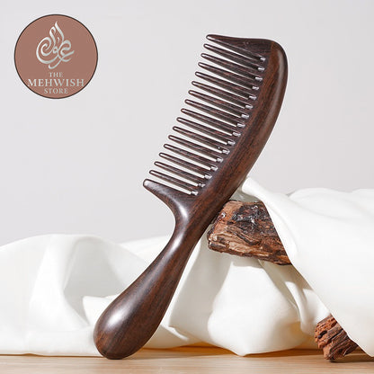 Dark Sandalwood 17 Teeth Comb