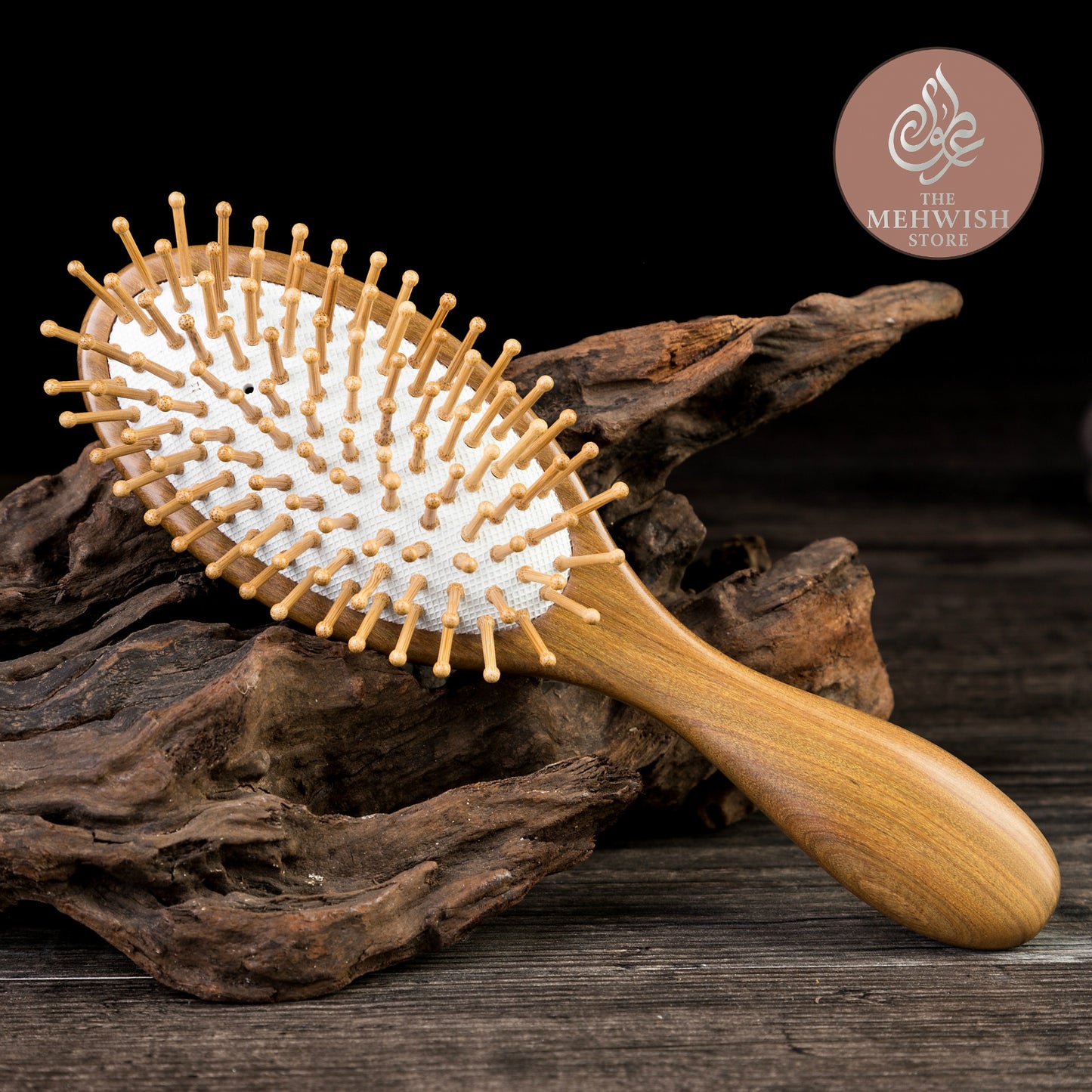 Golden Sandalwood Round Brush