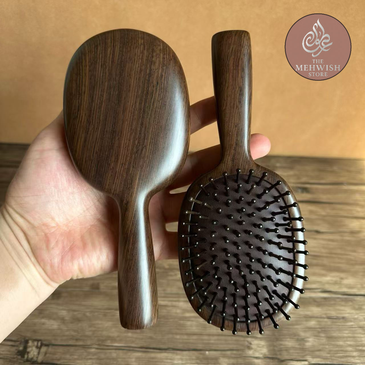 Oval Shaped Ebony Brush
