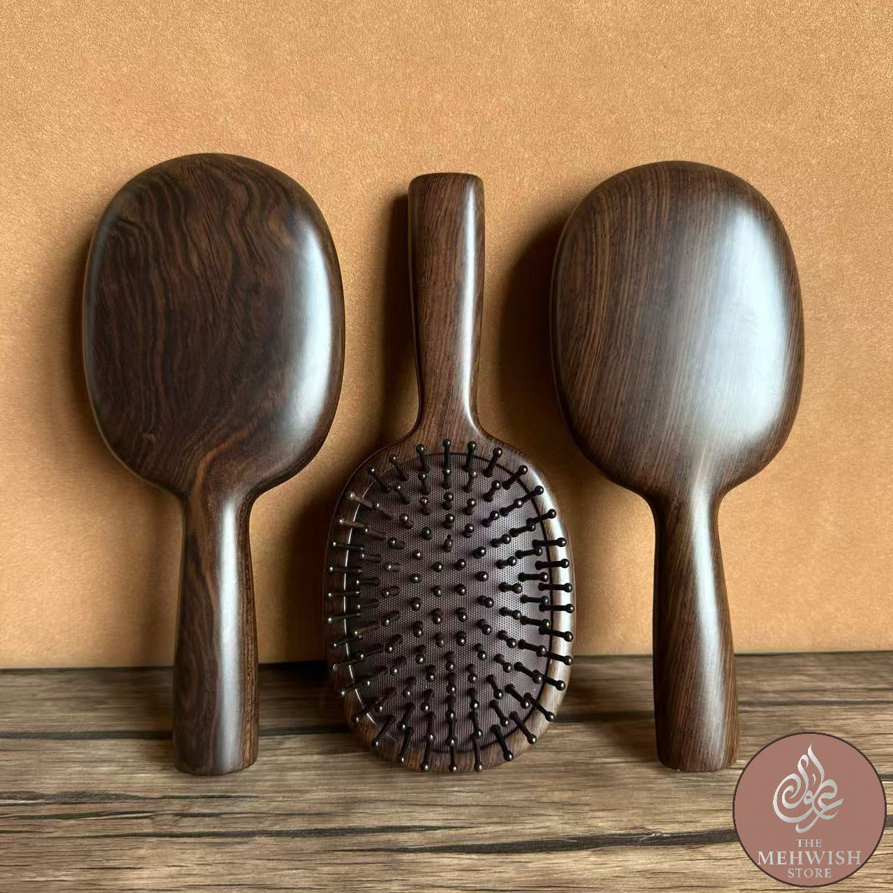 Oval Shaped Ebony Brush
