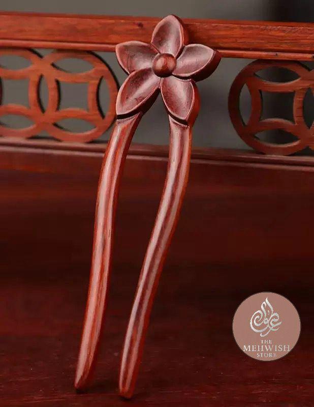 Rose Sandalwood Premium Noyontara Hair Pin
